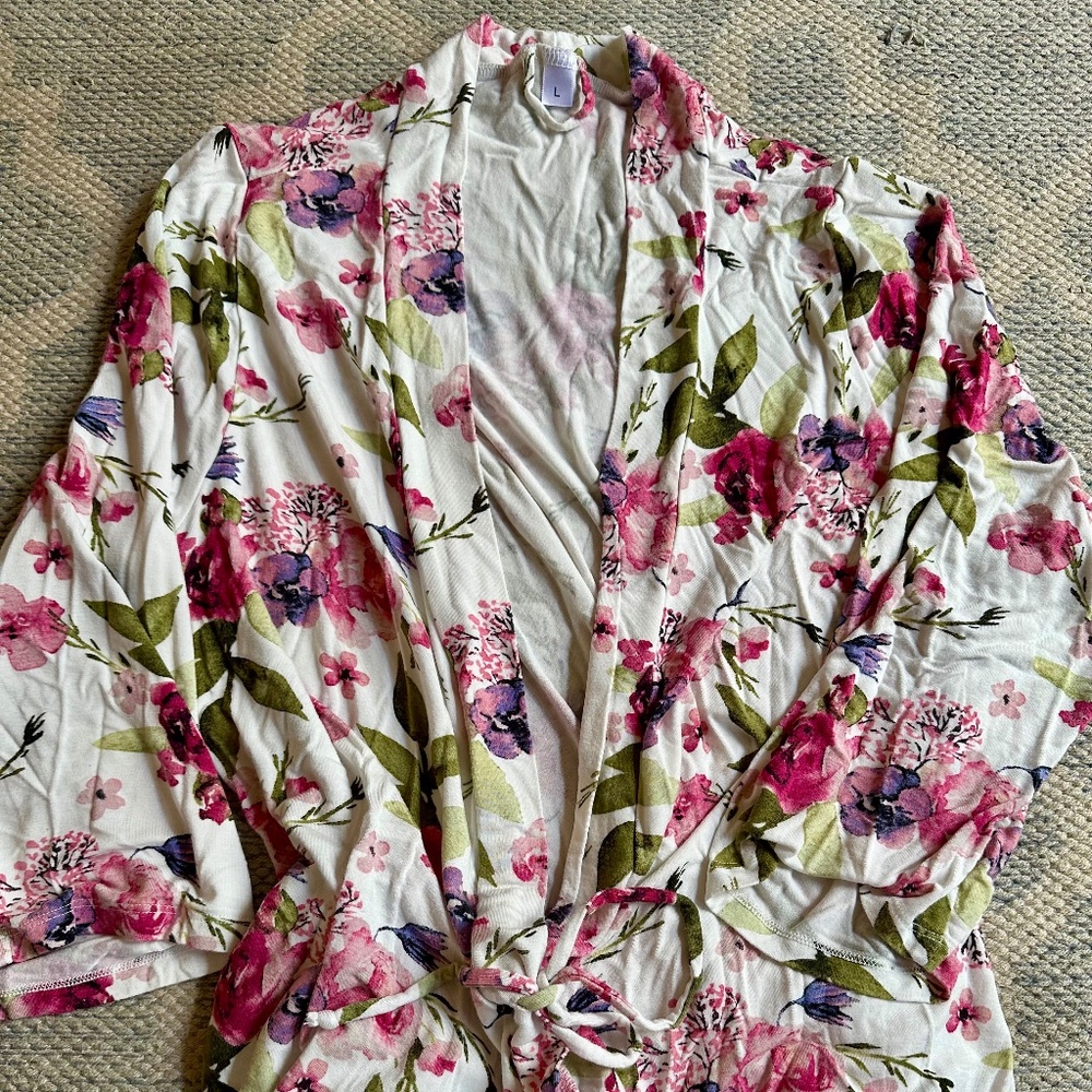 Milkmaid Robe and matching swaddle and bow